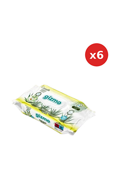 Gizmo PROMO PACK - 6 x Wet wipes with chamomile extract and alcohol-free 120 pcs