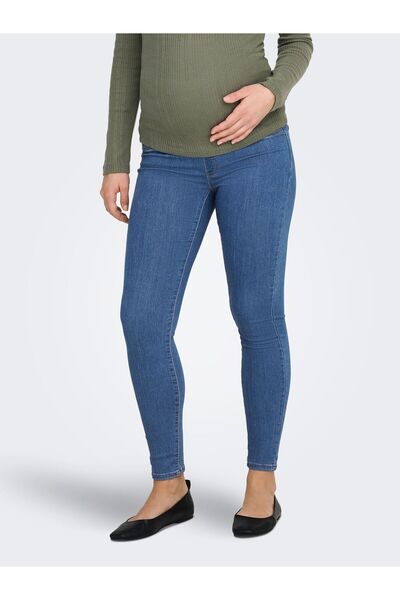 ONLY MATERNITY Skinny Jeans OLMRAIN Mittlere Taille Skinny Fit Jeans