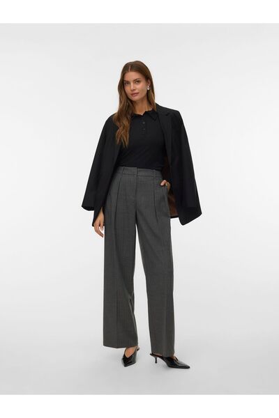 Vero Moda Hose mit weitem Beinschnitt VMHAYA Mittlere Taille Hose