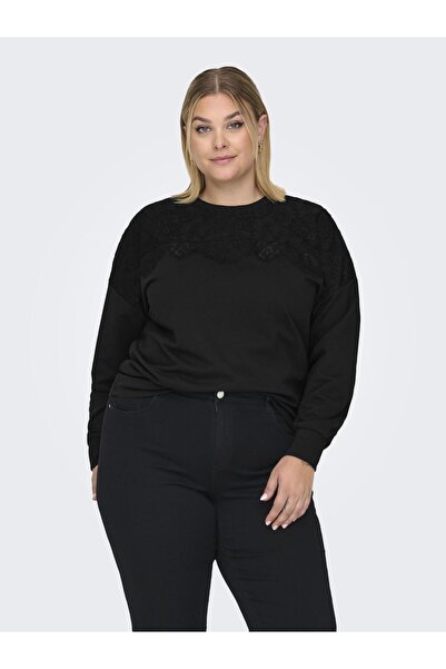 Only Carmakoma Sweatshirt mit Rundhalsausschnitt