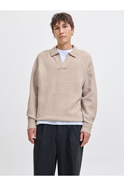 Jack & Jones Πλεκτό πόλο μονόχρωμο