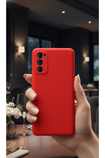 Hatreds Samsung Galaxy S20 FE Uyumlu İçi Kadife Mat Renkli Kamera Korumalı Kı...