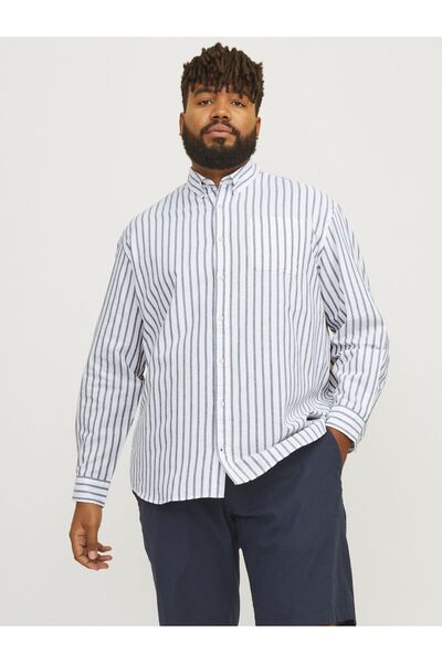 Jack & Jones Plus Freizeithemd Große Größen - Slim Fit Freizeithemd