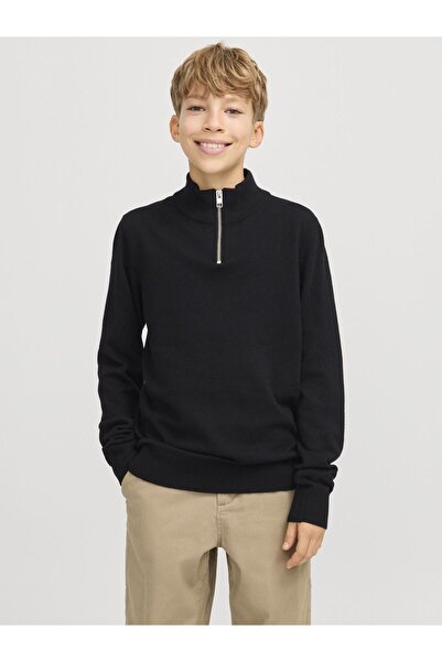 Jack & Jones Junior Strickjacke mit Viertelreißverschluss Strickjacke mit Vie...