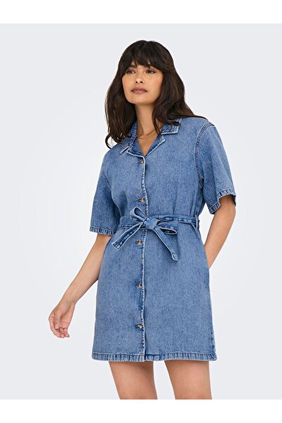 ONLY Jeanskleid ONLELLIE Kurzes Kleid