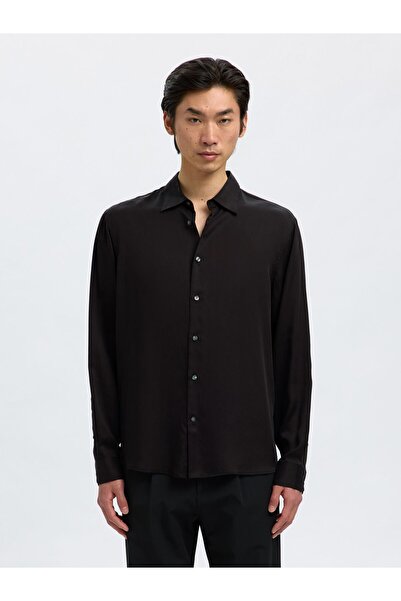 Selected Homme Satinbluse Relaxed Fit