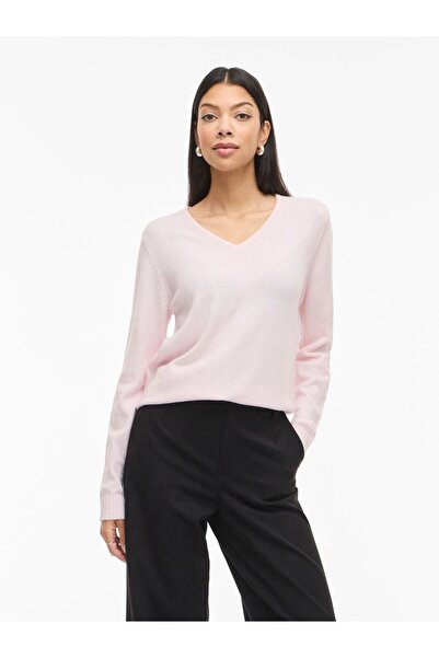 VILA Strickpullover VIRIL V-Ausschnitt