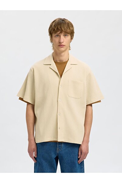 Selected Homme Kurzarmhemd Waffelstruktur