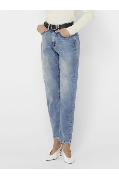 ONLY 15193864 Onlveneda Life Mom Jeans Rea7452 Jeans Stretch Denim Hose
