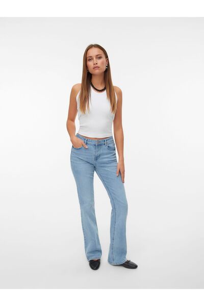 Vero Moda Ausgestellt VMFLASH Mid Rise Ausgestellt Jeans