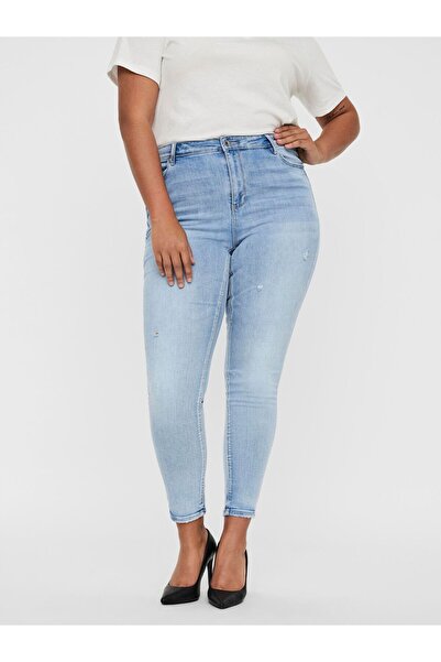 Veromoda Curve Jeans VMPHIA Hohe Taille Slim Fit Jeans