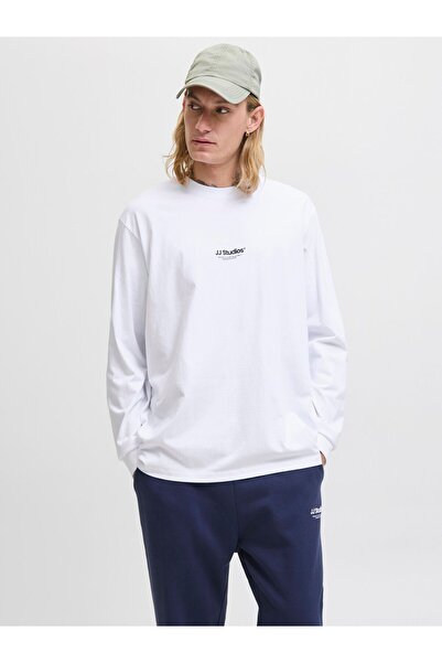 Jack & Jones Μακρυμάνικο μπλουζάκι με στάμπα "