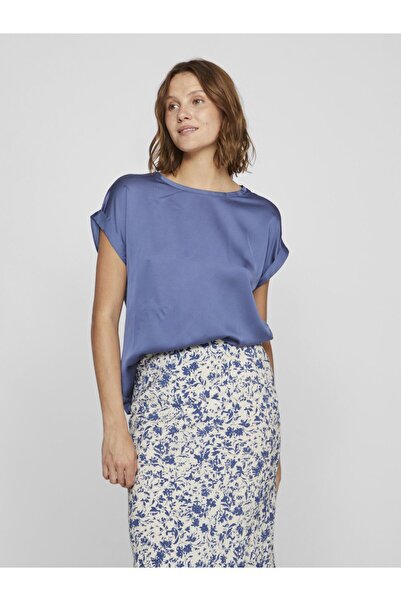 VILA Oberteil mit kurzen Ärmeln VIELLETTE