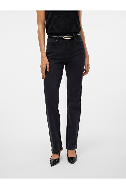 Vero Moda Straight-Fit VMTESSA Hohe Taille Gerade geschnitten Jeans