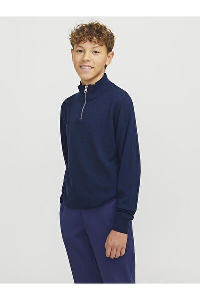 Jack & Jones Junior Strickjacke mit Viertelreißverschluss Strickjacke mit Vie...