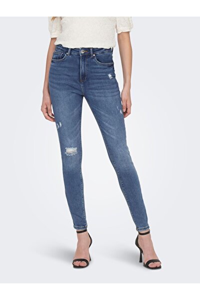 ONLY Skinny Jeans ONLMILA Hohe Taille Skinny Fit Knöchellang Jeans