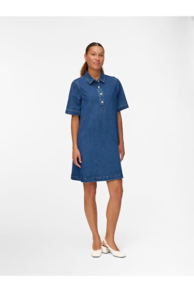 Vero Moda Jeanskleid VMOCINA Midikleid