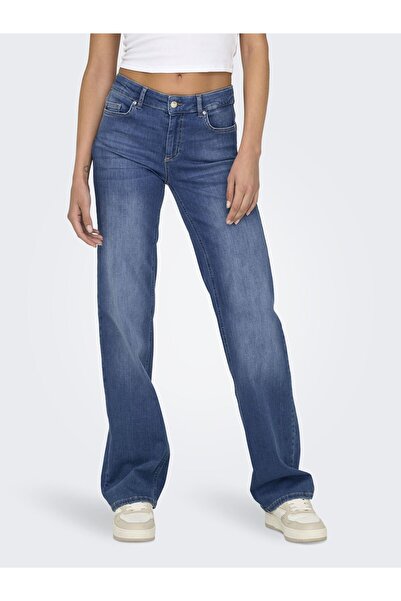 ONLY Straight-Fit jeans ONLBLUSH Mittlere Taille Gerade geschnitten Jeans