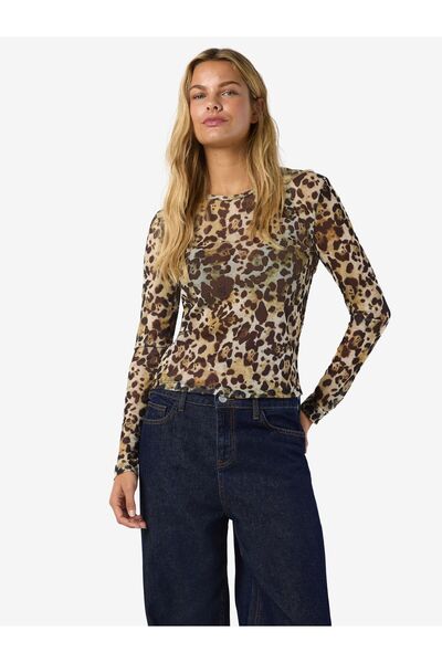 Noisy May Oberteil Langärmeliges Mesh