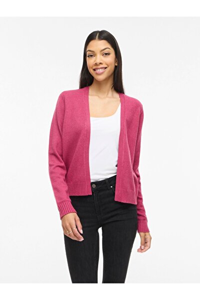 VILA Strickjacke VIRIL Kurzer offener