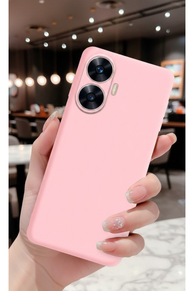 AQUA AKSESUAR Realme C55 Kılıf Kadife İç Yüzeyli Soft Renkli Yumuşak AA++ Kal...