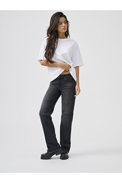 ONLY Straight-Fit jeans ONLBLUSH Mittlere Taille Gerade geschnitten Jeans