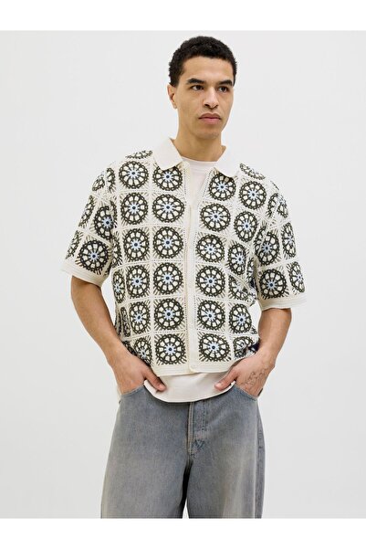 Jack & Jones Pletené polo tričko s límečkem