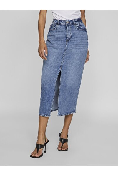 VILA Jeansrock VIJAF Midi