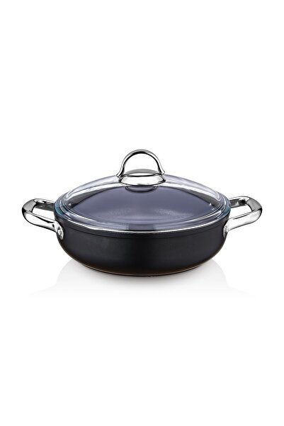 SAFLON Sf8634Tt Titanium 34 cm Flat Pot 8 Liters