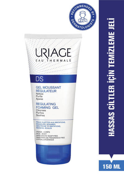 Uriage D.S. Kızarık ve Hassas Ciltler İçin Temizleme Jeli 150 ml