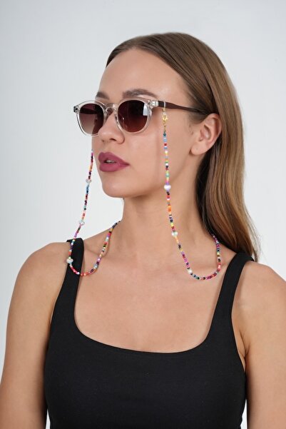 JULIANO Fimo İnci Kum Boncuk Gözlük Zinciri - Kolye - Bileklik