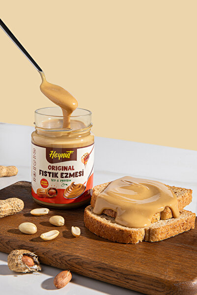 HEYNUT Orıgınal Fıstık Ezmesi 320g (Bal ile Tatlandırılmıştır)