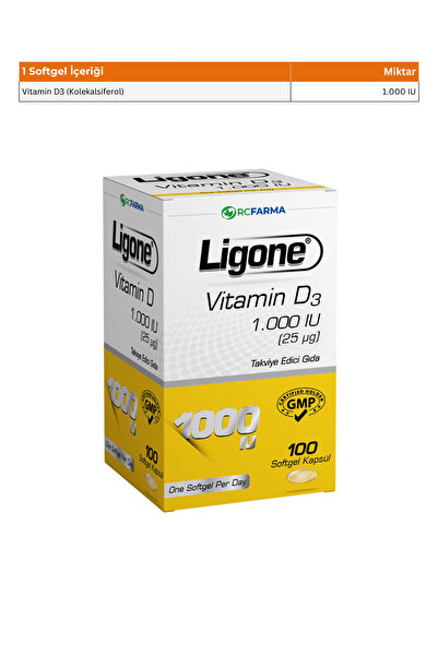 Ligone فيتامين د3 1000 وحدة دولية كبسولات هلامية 100 كبسولة |   شكل الكبسولة ...