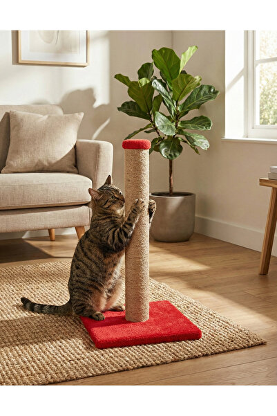 BRT Pet لوح خدش قطط قطيفة مقاس 52 سم