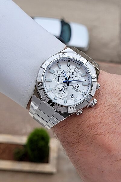 Daniel Klein Silver Renk 24 Ay Garantili 45 mm Fonksiyonlu Erkek Kol Saati