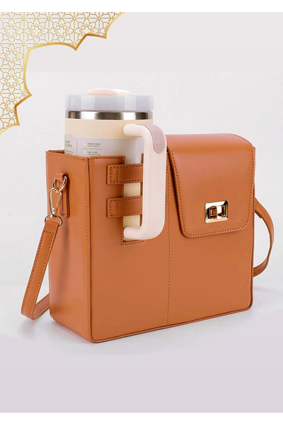 owala Leather Water Bottle and Thermos Coffee Cup Bag Water Cup Holder Multi-...