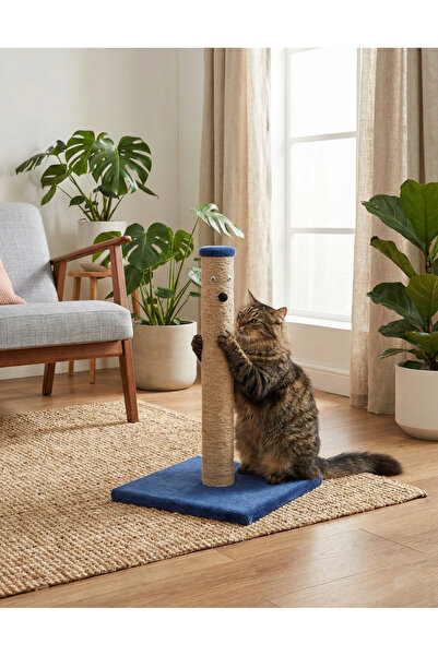 BRT Pet لوح خدش قطط قطيفة مقاس 52 سم