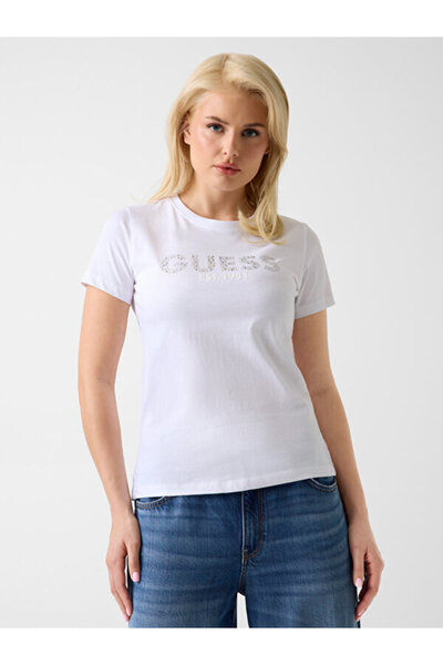 Guess Jersey Kadın Regular Fit T-Shirt