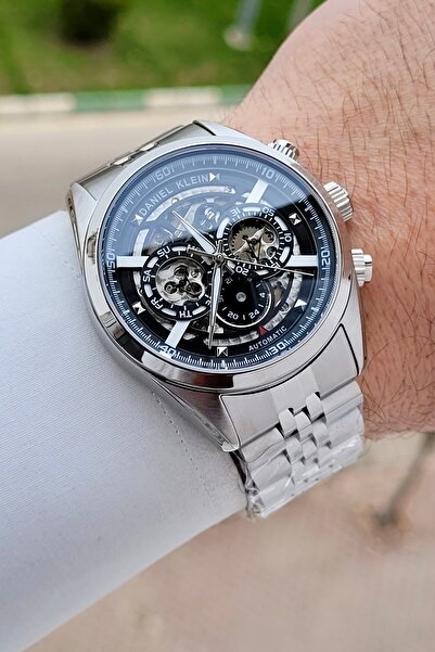 Daniel Klein Gray Black Color Adjustable Cord Automatic 42 mm Functional Men'...