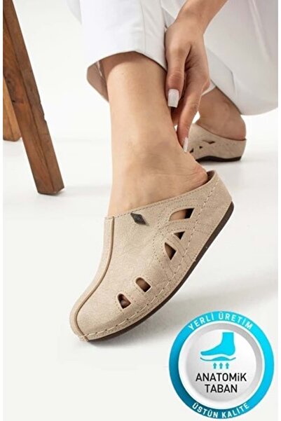 KOCAMANLAR Aryan 09-130 Ženske ortopedske Papuče BEŽ