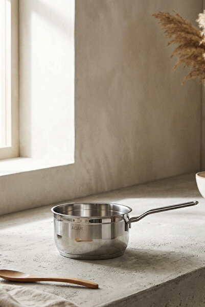 ACAR Mini oală pentru lapte Kaderola de 16 cm adâncime de karat cu mâner 16473