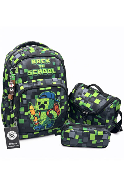 Bevitton Erkek Çoçuk Sırt İlkokul Çantası Suya Dayanıklı Termal Beslenmelik v...