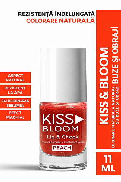 PROCSIN 🎀 Kiss & Bloom Tint pentru Buze și Obraji – Blush si Luciu Lichid Pe...