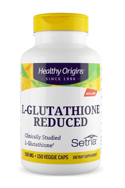 HEALTHY ORIGINS Supplements , L-Glutathione 500 mg (Setria, Non-GMO, Gluten F...