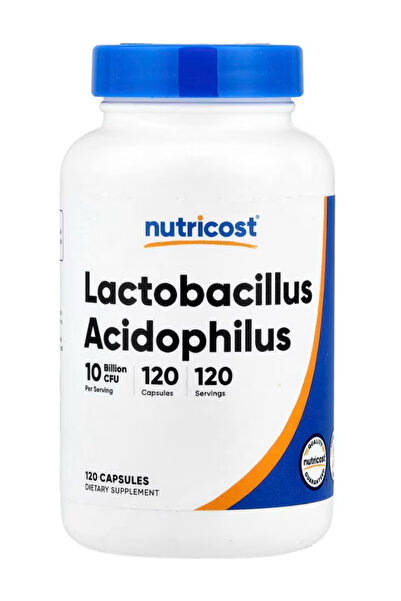 Nutricost Lactobacillus Acidophilus 10 Billion CFU, 120 Vegetarian Capsules
