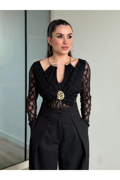 ROUPAS COLLECTİON Özel Tasarım Dantel Bluz