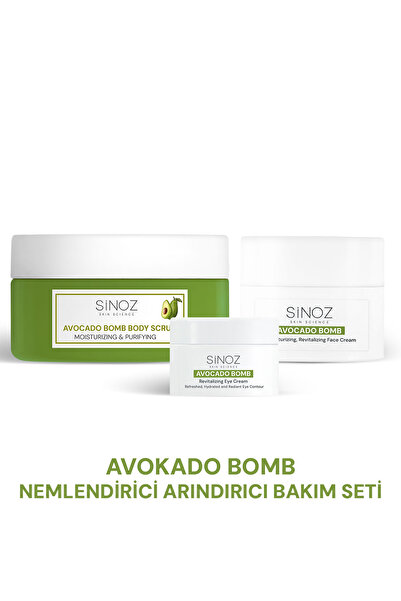 SİNOZ Avokado Bomb Nemlendirici Arındırıcı 3’lü Bakım Seti