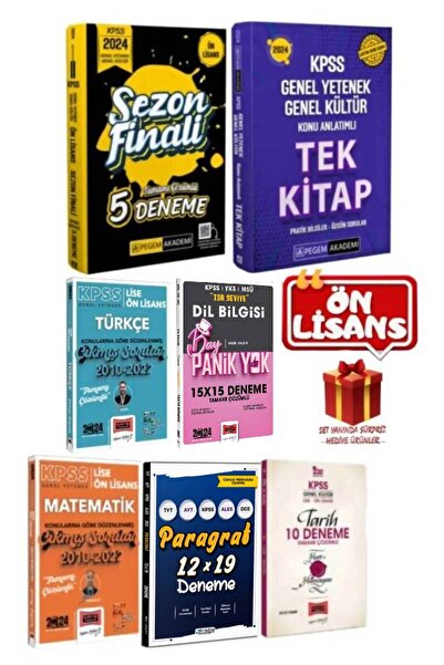 Pegem Akademi Yayıncılık Pegem Kpss Önlisans Gygk 5 Deneme Yargı Konu Anlatım...
