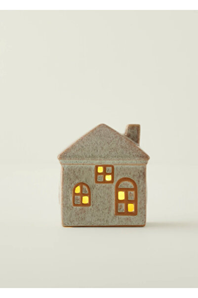 Bella Maison Home Dekoratif Ledli Aydınlatma Bej (11x7x11 cm)