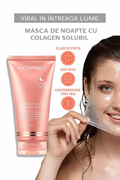 The Copper Co 🎀 TheCopperCo Night Wrapping – Mască de Noapte cu Colagen pent...